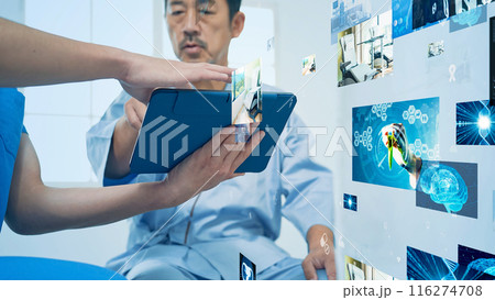 医療テクノロジー　医師と患者 116274708