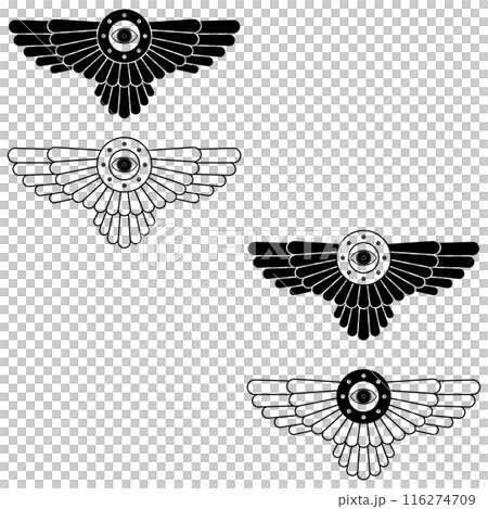 Zoroastrian winged disc Zoroastrian winged disc 116274709