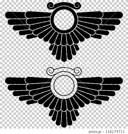 Zoroastrian winged disc 116274711