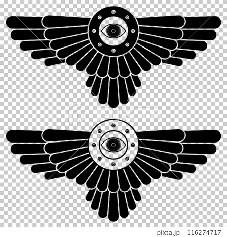 Zoroastrian winged disc 116274717