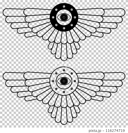 Zoroastrian winged disc 116274719