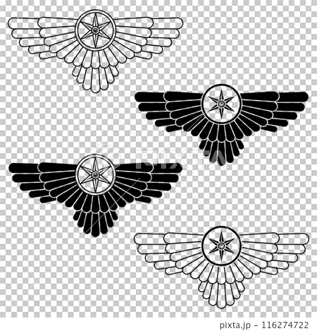 Zoroastrian winged disc 116274722