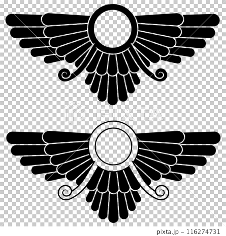 Zoroastrian winged disc 116274731