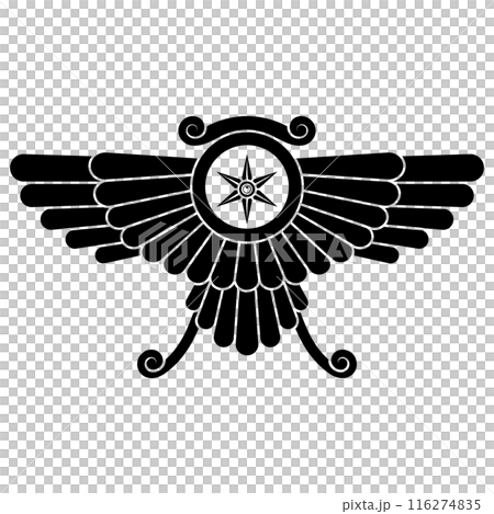 Zoroastrian winged disc 116274835
