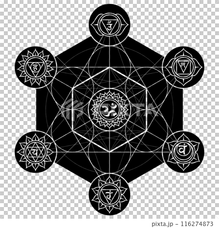 Geometric symbol of Metatron 116274873