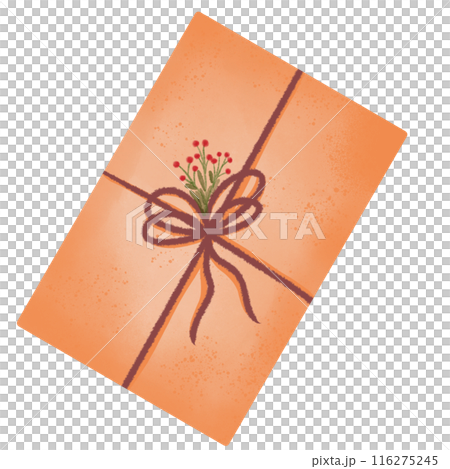 Christmas Gift Box Cartoon Logo Sticker. Christmas Gift Box Cartoon Logo Sticker. 116275245