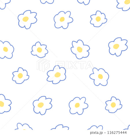 手描きの小さい花柄の背景イラスト37 手描きの小さい花柄の背景イラスト37 116275444