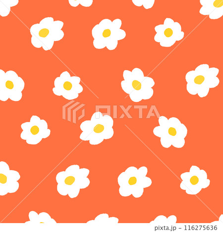 手描きの小さい花柄の背景イラスト背景色付き9 手描きの小さい花柄の背景イラスト背景色付き9 116275636