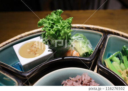a basashi, a japanese traditional cuisine isolated a basashi, a japanese traditional cuisine isolated 116276502