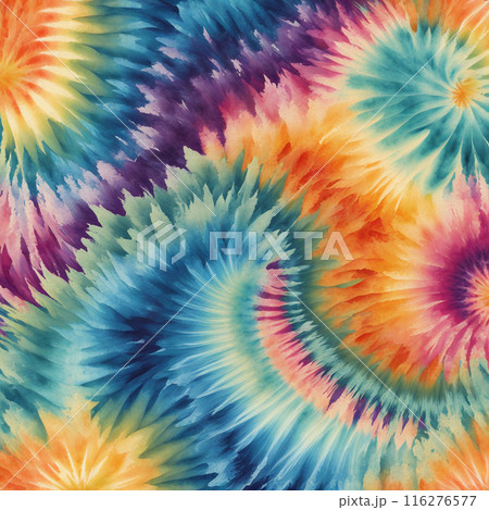 Batik texture background. Abstract colourful tie dye textile texture background. Retro, hippie and boho style 116276577