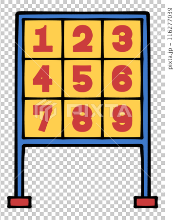 Strikeout illustration material Strikeout illustration material 116277039