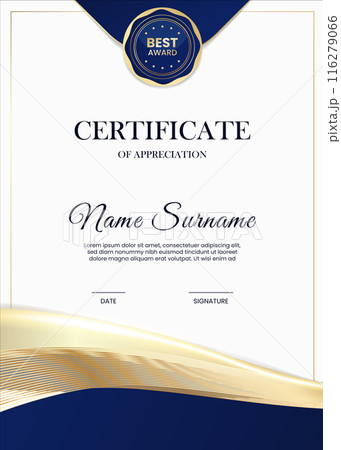 Modern certificate template with elegant design Modern certificate template with elegant design 116279066