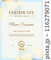 Modern certificate template with elegant design 116279071