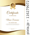 Modern certificate template with elegant design 116279072