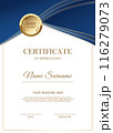 Modern certificate template with elegant design 116279073