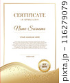 Modern certificate template with elegant design 116279079