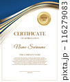 Modern certificate template with elegant design 116279083