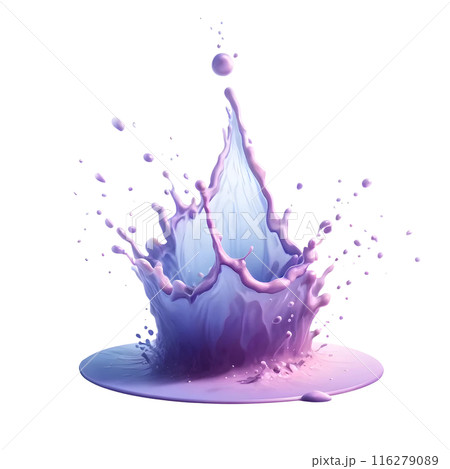 3d purple drop  116279089
