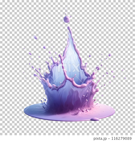 3d purple drop  116279089