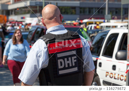 Employe of the DB security in Berlin 116279872