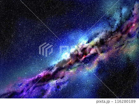 カラフルに光る銀河 カラフルに光る銀河 116280189