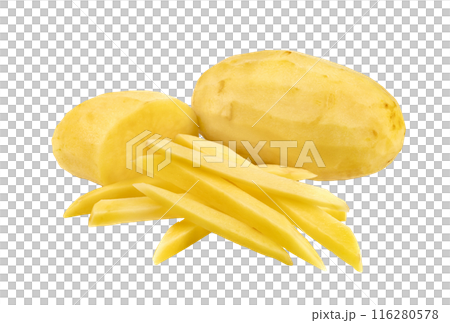 stick potatoes isolated stick potatoes isolated 116280578