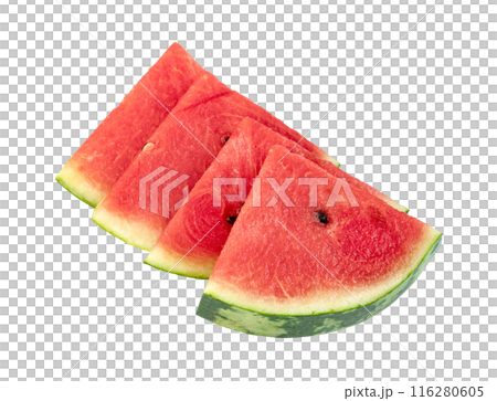 sliced watermelon isolated 116280605