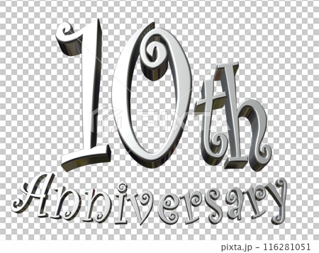 3DCG characters "10th Anniversary/10th Anniversary" Silver, Silver 116281051