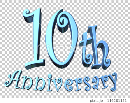 3DCG角色「10th Anniversary/10th Anniversary」藍色、藍色 116281131