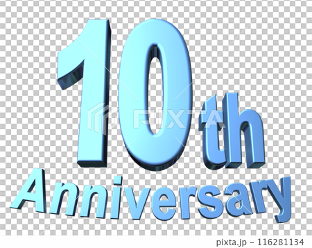 3DCG characters "10th Anniversary/10th Anniversary" Blue, Blue 116281134