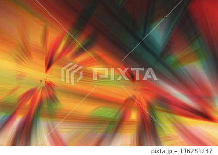 カラフルな曲線の抽象背景イメージ 116281237