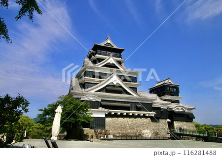 熊本城・天守閣・南側（熊本県・熊本市） 116281488