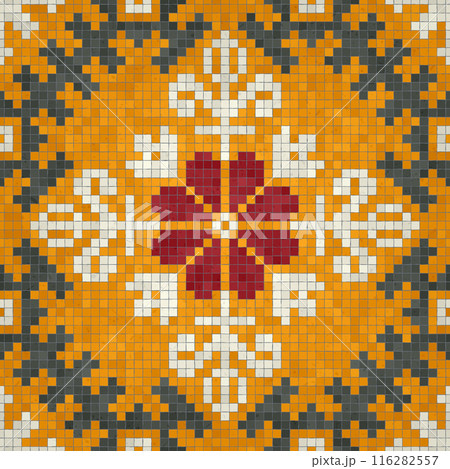 Mosaic tiles vector background 84 116282557