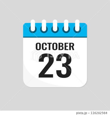 Icon page calendar day - 23 October 116282564