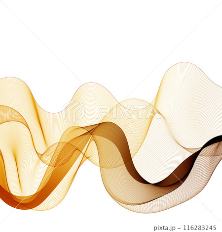 The movement of colored wave lines on a white background. eps 10 116283245