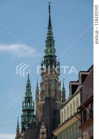 Liberec City Hall neorenaissance style building in historic city centre of Liberec, Czech Republic 116283545