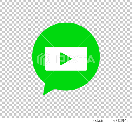 SNS speech bubble icon video SNS speech bubble icon video 116283942