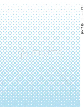 ハーフトーンの背景　ドット　パターン　ベクター　青　水色　緑 116284905