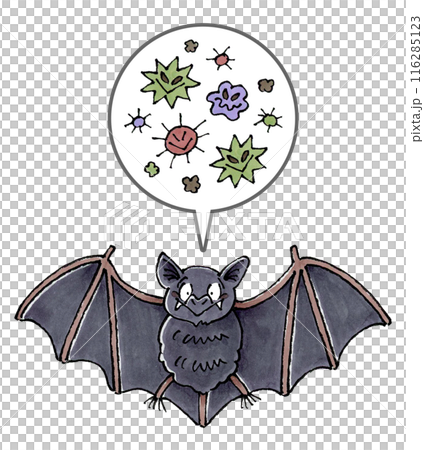 コウモリと病原菌 116285123