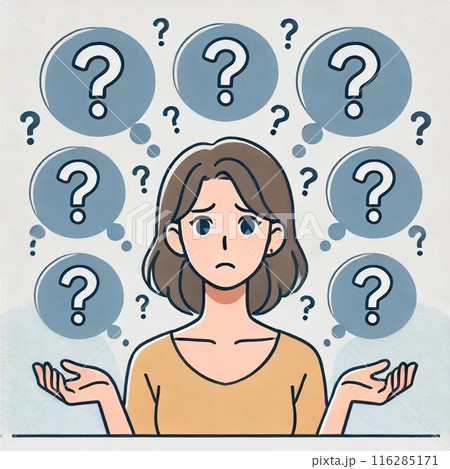 悩む女性② 悩む女性② 116285171