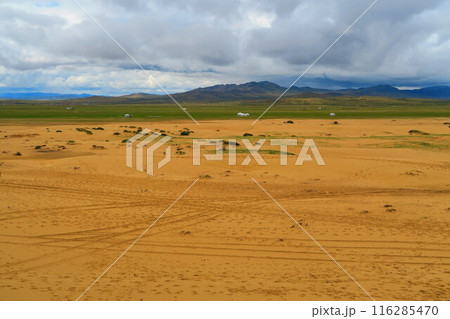 モンゴルのミニゴビ、エルセンタサルカイ砂丘 モンゴルのミニゴビ、エルセンタサルカイ砂丘 116285470