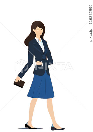 バッグを持った若い女性 116285999