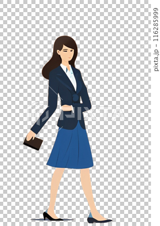 バッグを持った若い女性 116285999