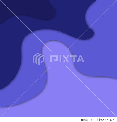 Abstract blue paper cut vector realistic relief. Background template for banners, flyers, presentations. eps 10 116287107