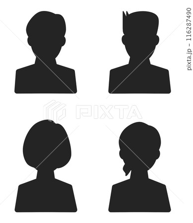 女性と男性の個人設定アイコン 116287490