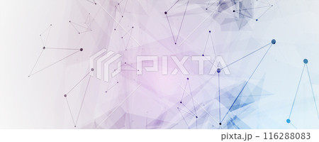 Neural network concept. Connected cells with links. High technology process. Abstract background. vector art. 116288083