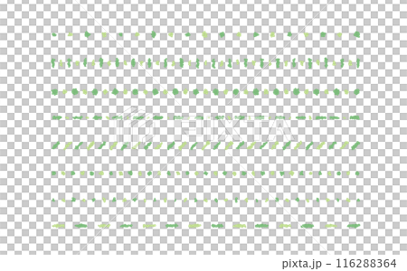 Line material decoration Green Yellow green Simple and cute hand-drawn borders. simple hand draw 116288364