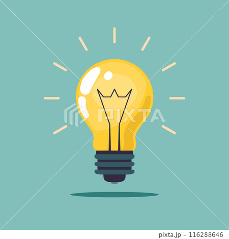thinking light bulb. idea concept. illustration vector thinking light bulb. idea concept. illustration vector 116288646