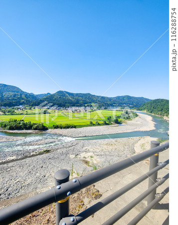 信濃川の展望地(新潟県津南町) 信濃川の展望地(新潟県津南町) 116288754
