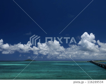 宮古島 池間大橋と大神島 宮古島 池間大橋と大神島 116289534